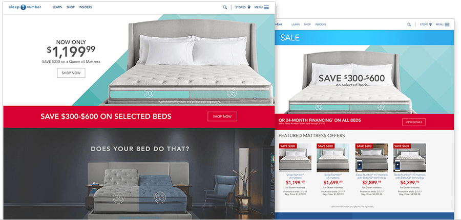 Web page designs