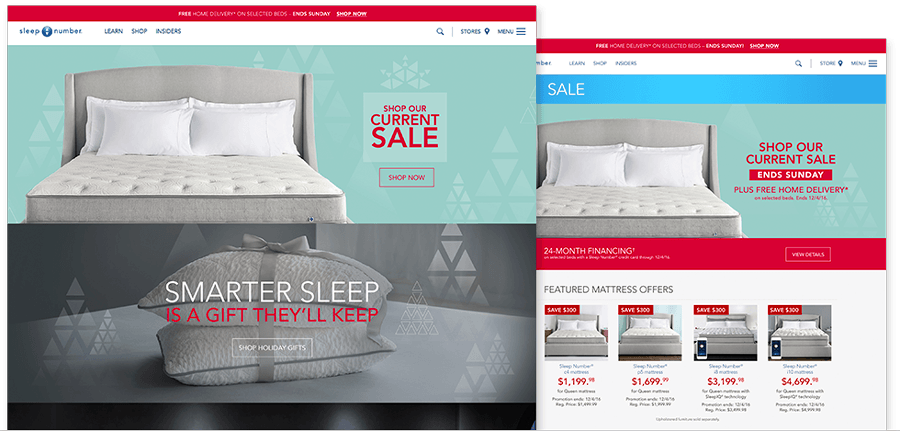 Web page designs