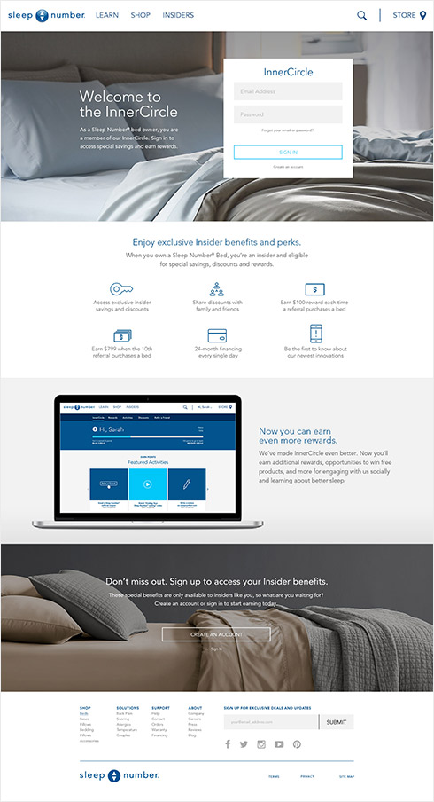 Web page design