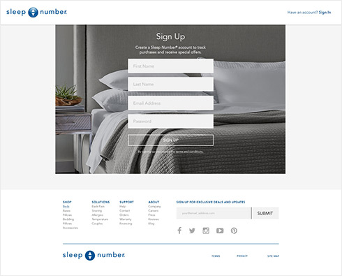 Web page design