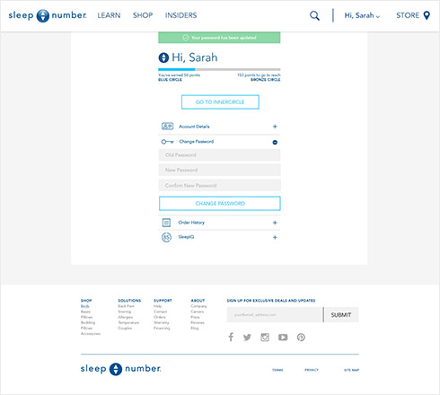 Web page design
