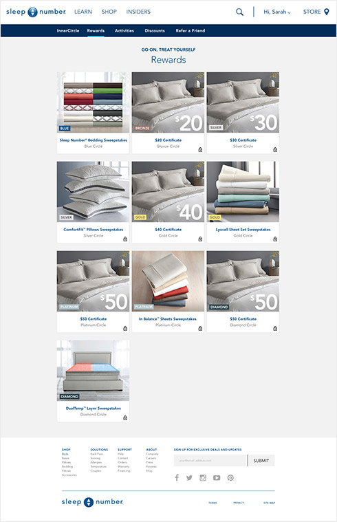 Web page design