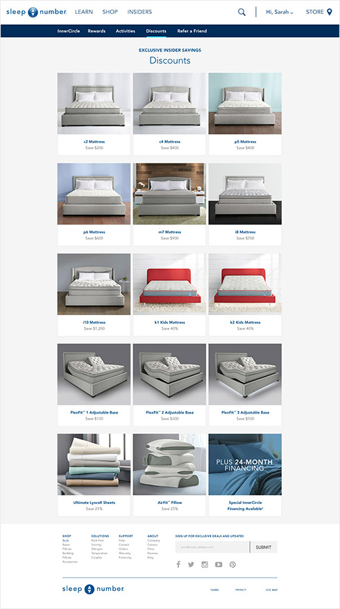 Web page design